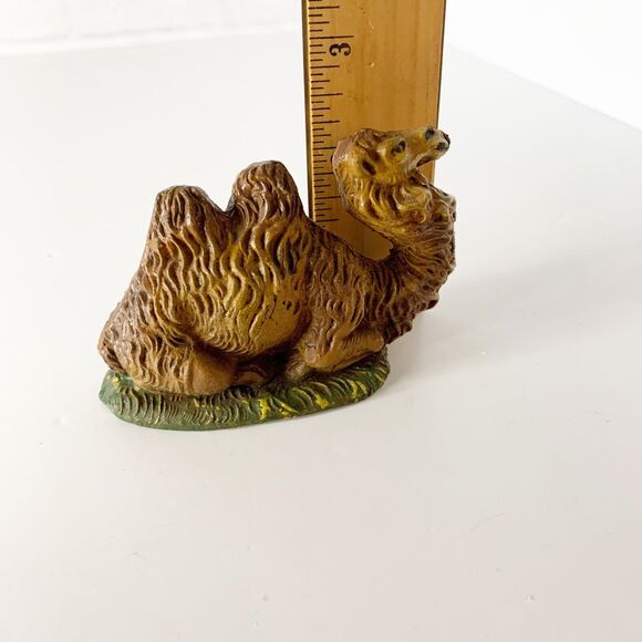 Vintage Creche Nativiy Camel Replacement Figure Painted Composition Christmas - Picture 6 of 7